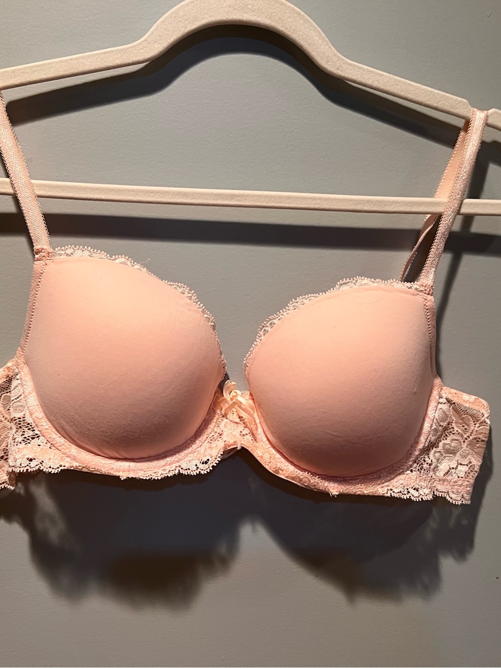 Victoria's Secret Dream Angels Pale Pink Bra sz 36B